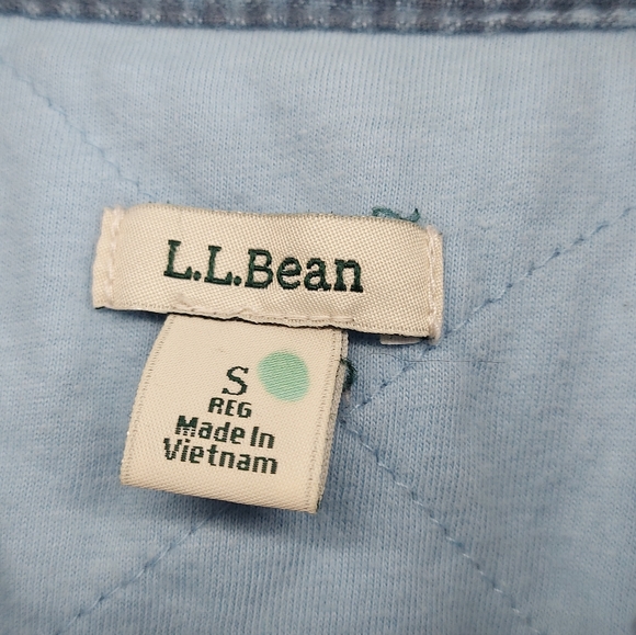 L.L.Bean Flannel Check quilted Lining Shirt Jacket size small - Picture 3 of 6